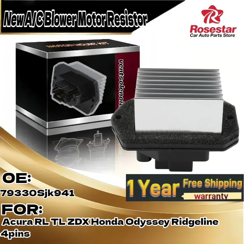 

Для Acura RL/TL/ZDX, для Honda Odyssey/Ridgeline | Новый резистор двигателя вентилятора кондиционера | 4 контакта | OE 79330Sjk941