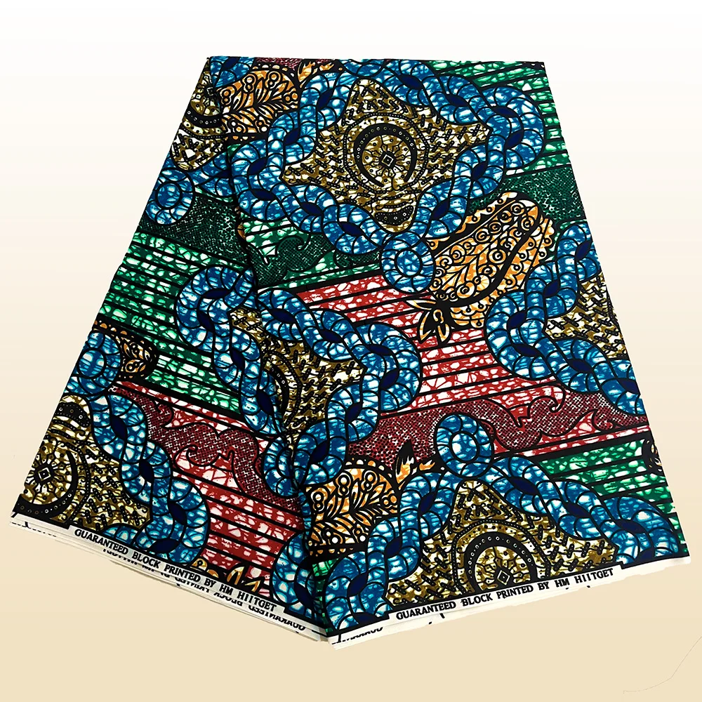 6 Yards Ankara Wax Fabric 2025 High Quality African Wax Print Fabric African Guaranteed Veritable Real Wax