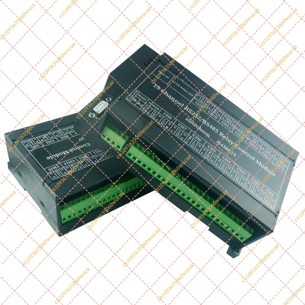 YF15CH RS232/RS485 Relay Module DC 12V/24V PC UART Serial Switch for PLC Camera Industrial Control System