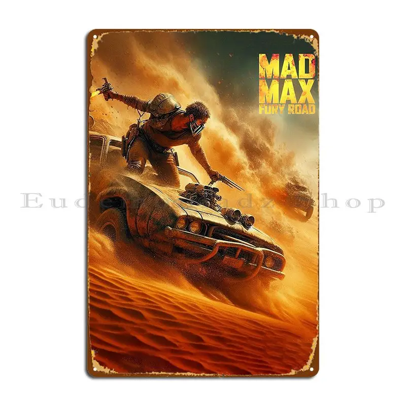 Mad Max Poster Art Metal Plaque Printing Party Cinema Custom Wall Decor Tin Sign Poster