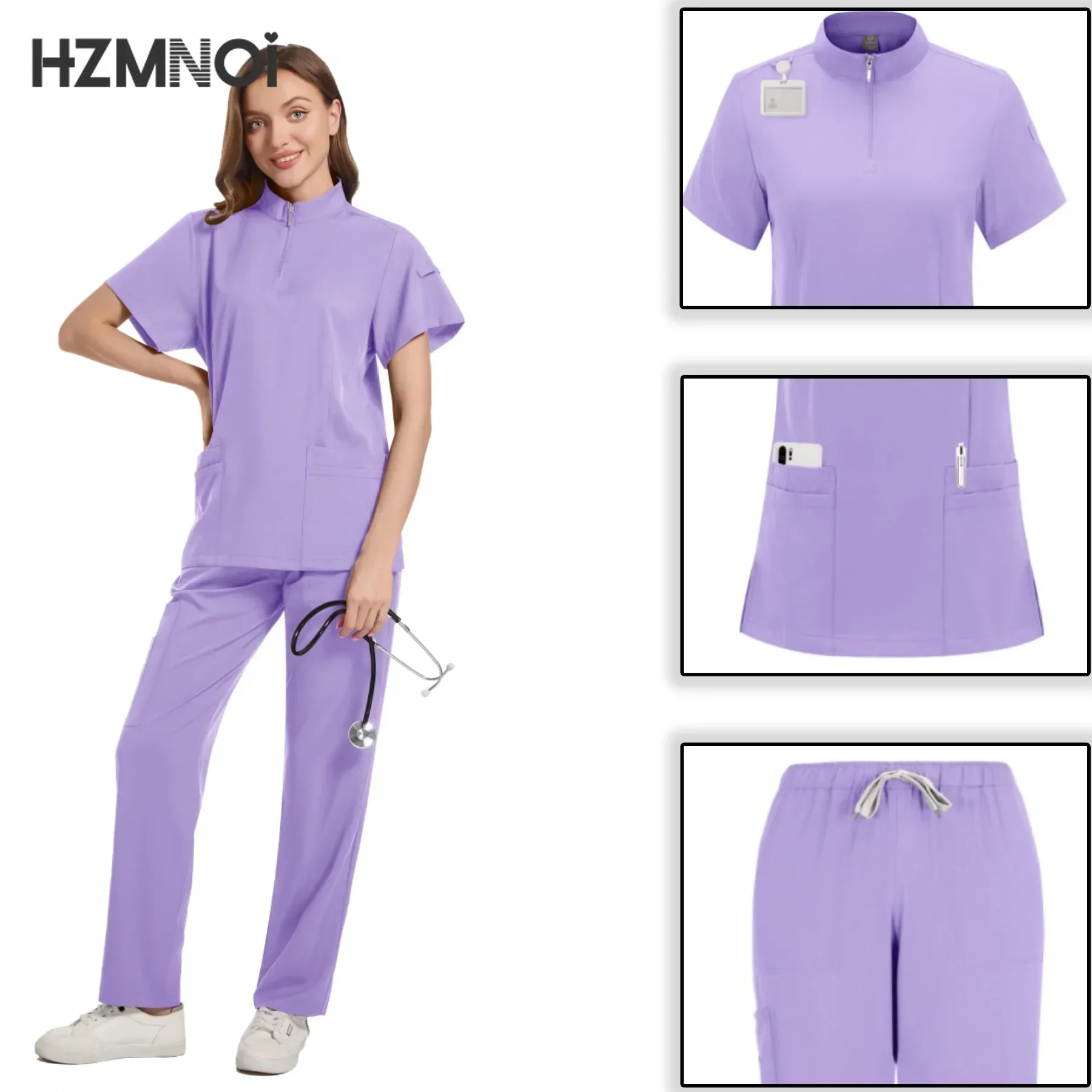 Medikus OrvosÄrztin doktornő Ápolónő Művi uniforms Nő Tisz állítsa Szépség Díszterem longue Foszlás Klinikai Műtősruha top-pants Gyógyüdülőhely Ápolás Szemburok Angol kosztüm