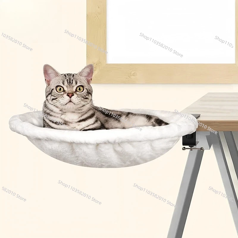 

Вращающаяся подставка для кошек на стол - регулируемая лежанка и гамак для столов и окон