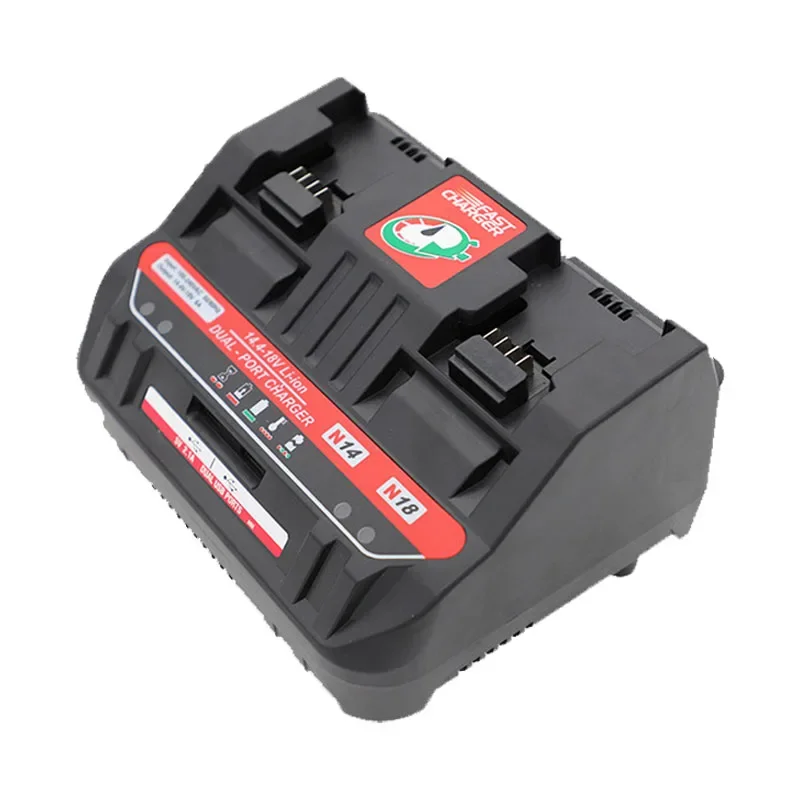 

For Milwaukee 14.4-18V Lithium Battery 6A Dual Charger 48-11-1840 48-11-1841 48-11-1850 Dual USB Ports Replacement Fast Charger