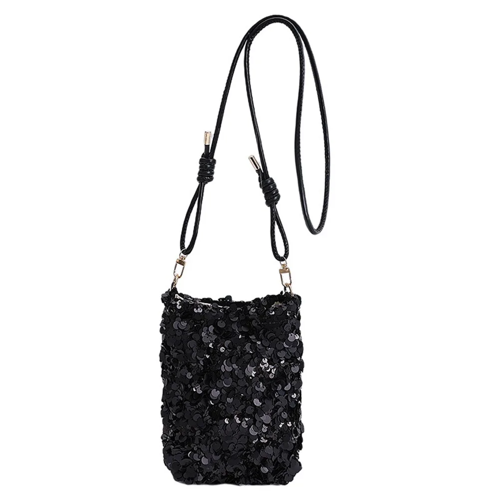 Glamorous Sequins Shoulder Bags Bling Bling Fashion Crossbody Bag Sparkly Purses Women