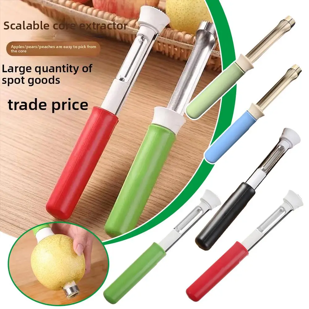 Stainless Steel Fruit Corers 2 In 1 Premium Corer And Peeler Tool With Serrated Potato Peelers For Kitchen U1d2