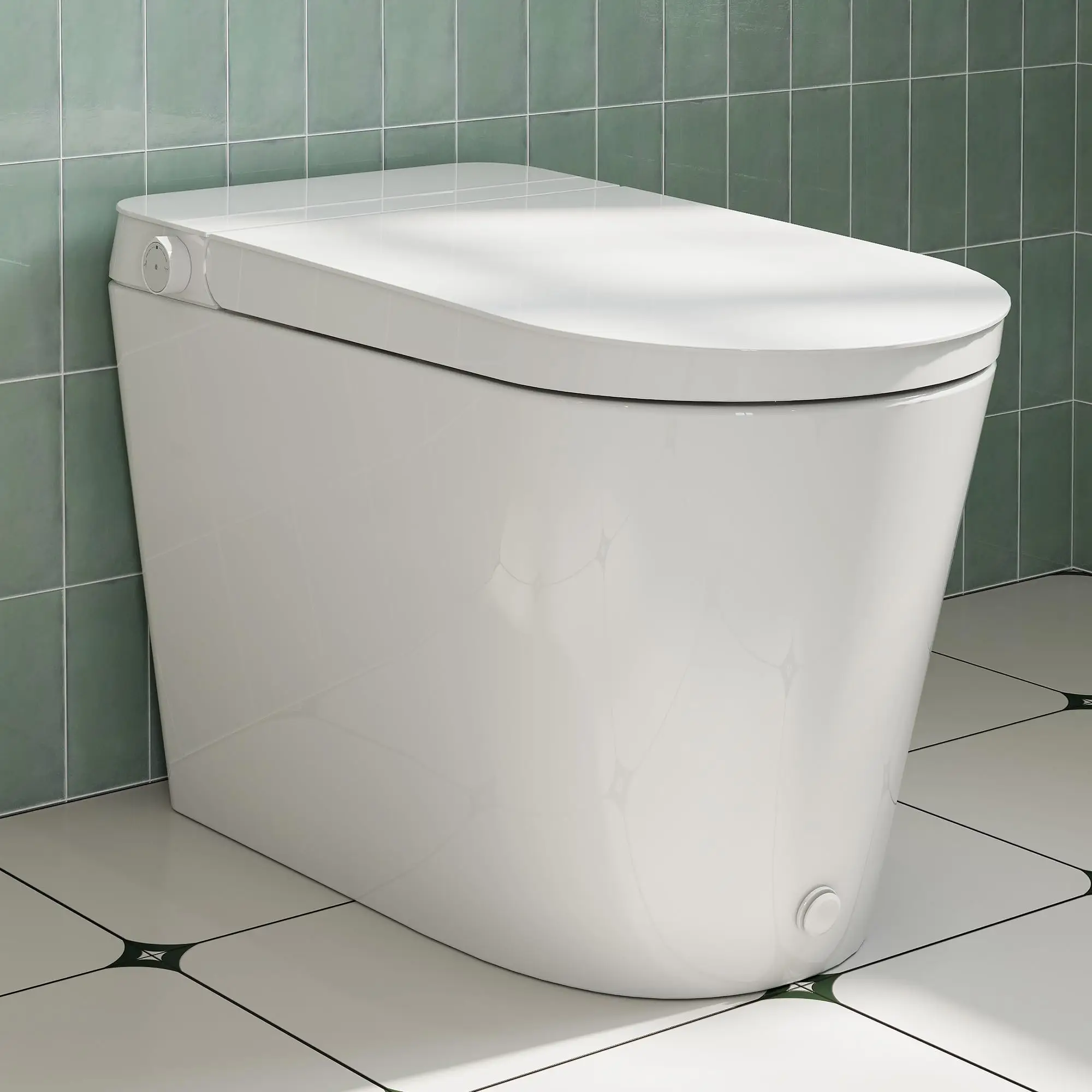 HR-N30 Non-Electric Bidet Toilet with Battery Auto Flush