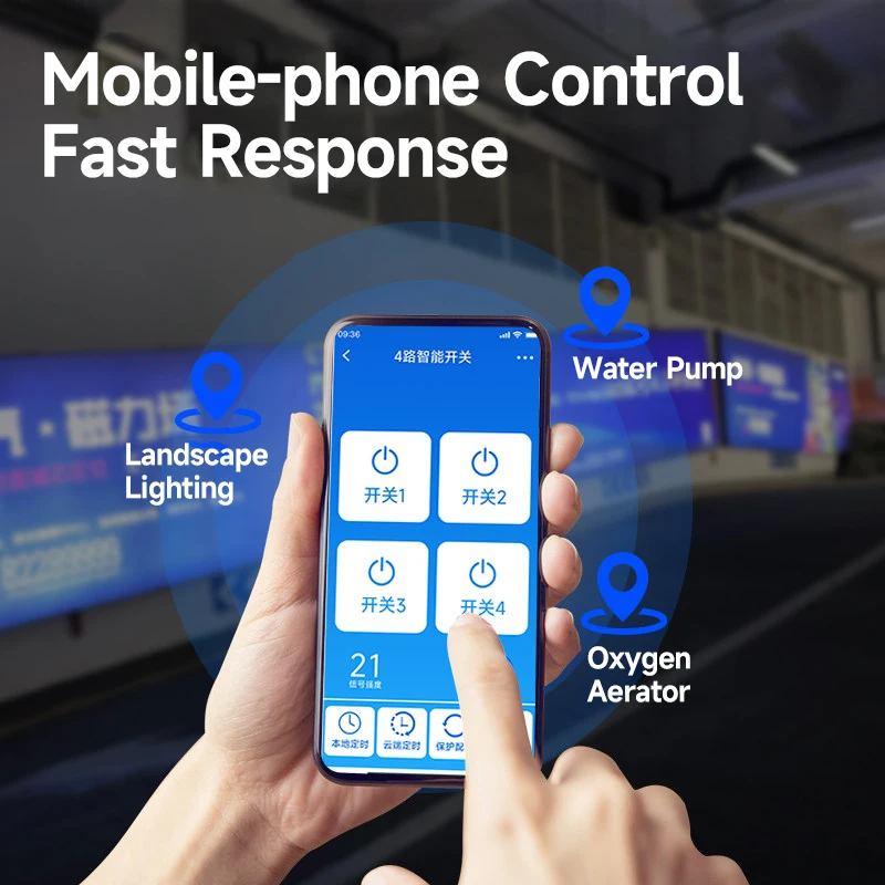Network remote control switch 4G mobile phone wireless remote timing water pump power intelligent controller personal function c