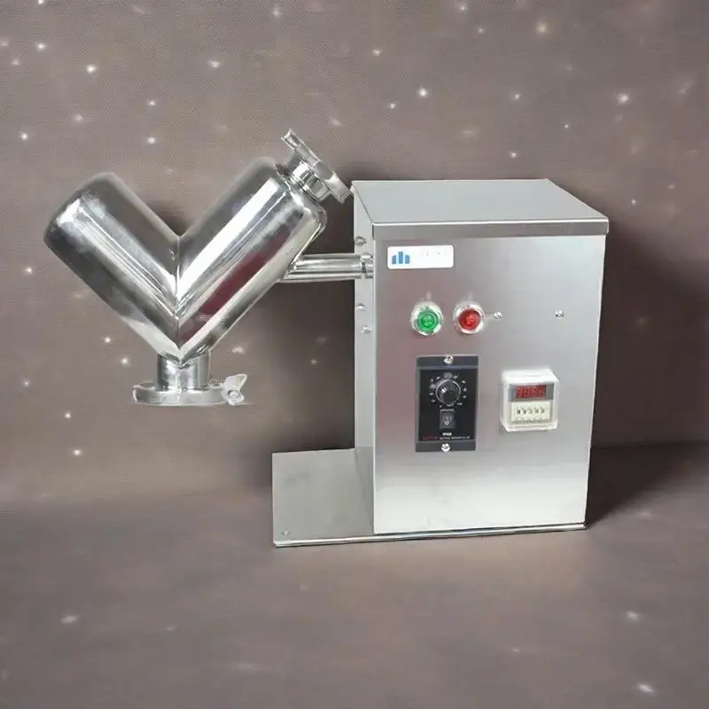 

Small Mixer V-type Experimental Mixer Material V-shaped Blender Raw material Dry Powder Mixer Teaching Laboratory Process VH-2