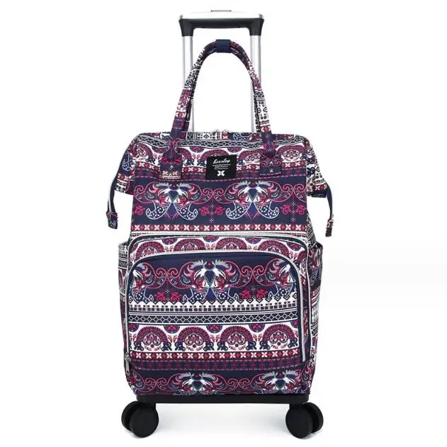 Women Rollin Luggage Backpack Women Tolley Shopping Bags Travel Wheeled Bag Wheeled Backpack bag travel Trolley Bags on wheels