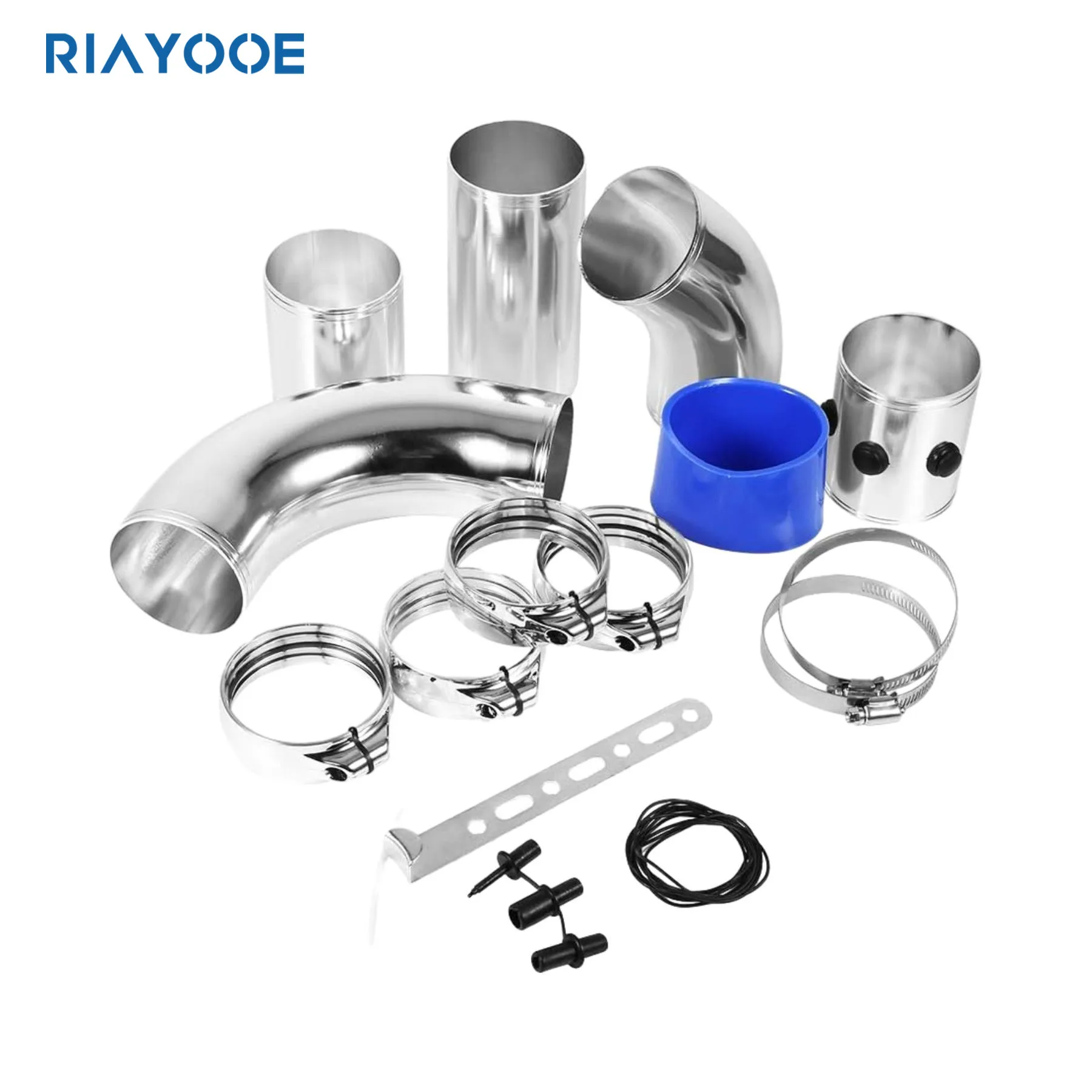 Air Intake Aluminium Pipe Tube Car Cooling Systems Turbo Kit Cold Admission Duct Universal Snorkel Manifold Starter Hose 76mm