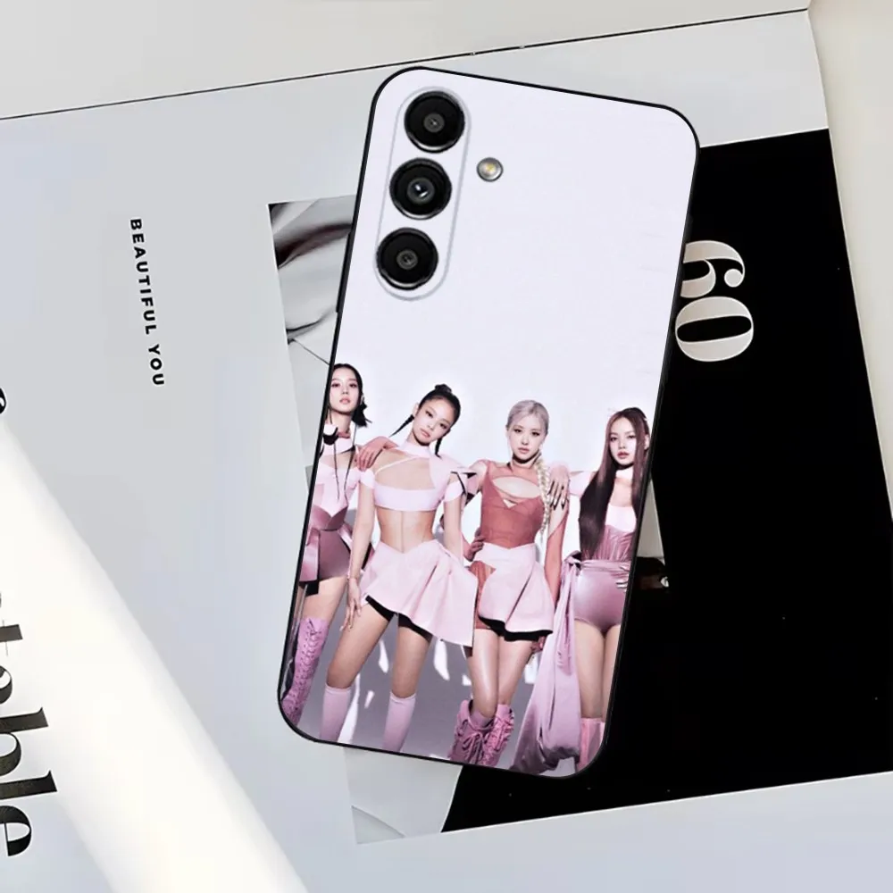 Kpop B-BlackPinks Girl  Phone Case For Samsung S25,S24,S23,S22,S21,S20,S10,Ultra,Plus,Lite,FE,Soft Silicone Black Cover