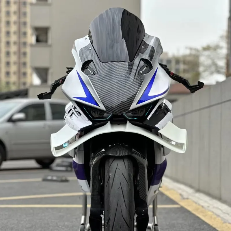 For CFMOTO 675SR-R 675SR 675 SR SR-R 2024 2025 2026 Motorcycle Front Spoiler Fairing Downforce Wing Lower Lip Airflow Deflector