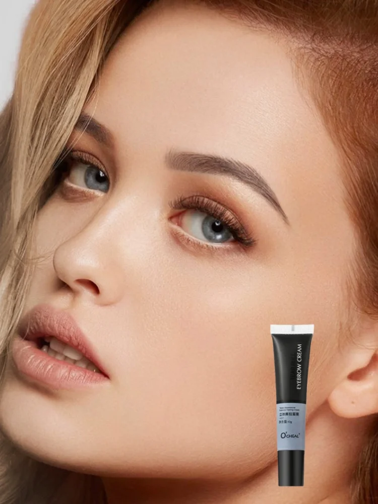 Waterproof Eyebrow Gel Smudge Proof Long Lasting 3D Styling Cream Quick Dry Natural Look Easy Peel Off Makeup