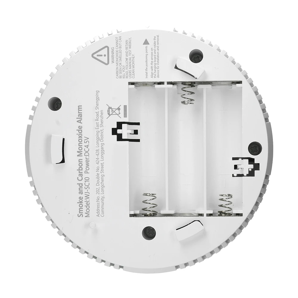2-in-1 Intelligenter Kohlenmonoxid-Detektor mit LCD-Anzeige, Kohlenmonoxid-Alarm, Batteriebetrieben für Haus, Wohnung, Küche – Detail 25