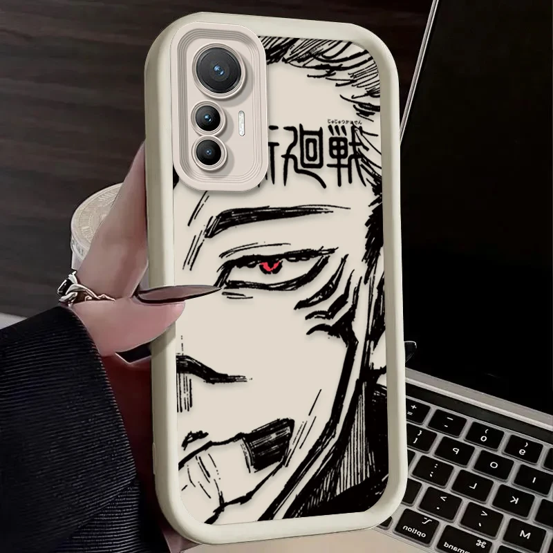 أنيمي Jujutsu Kaisen لينة قضية الهاتف ل Xiaomi Mi 15 الترا 14 13 12 12S 12X 11 لايت 5G NE 13T 12T 11T 14T برو غطاء مقاوم للصدمات