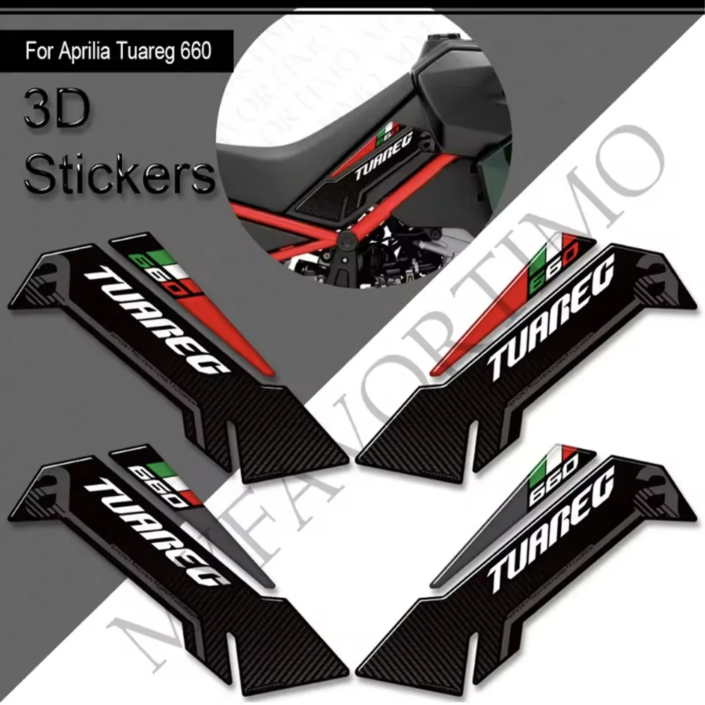 For Aprilia Tuareg 660 RALLY Tank Pad Bike Protection Adventure Handshield Windshield Handguard Stickers Decals 2022 - 2025 2026