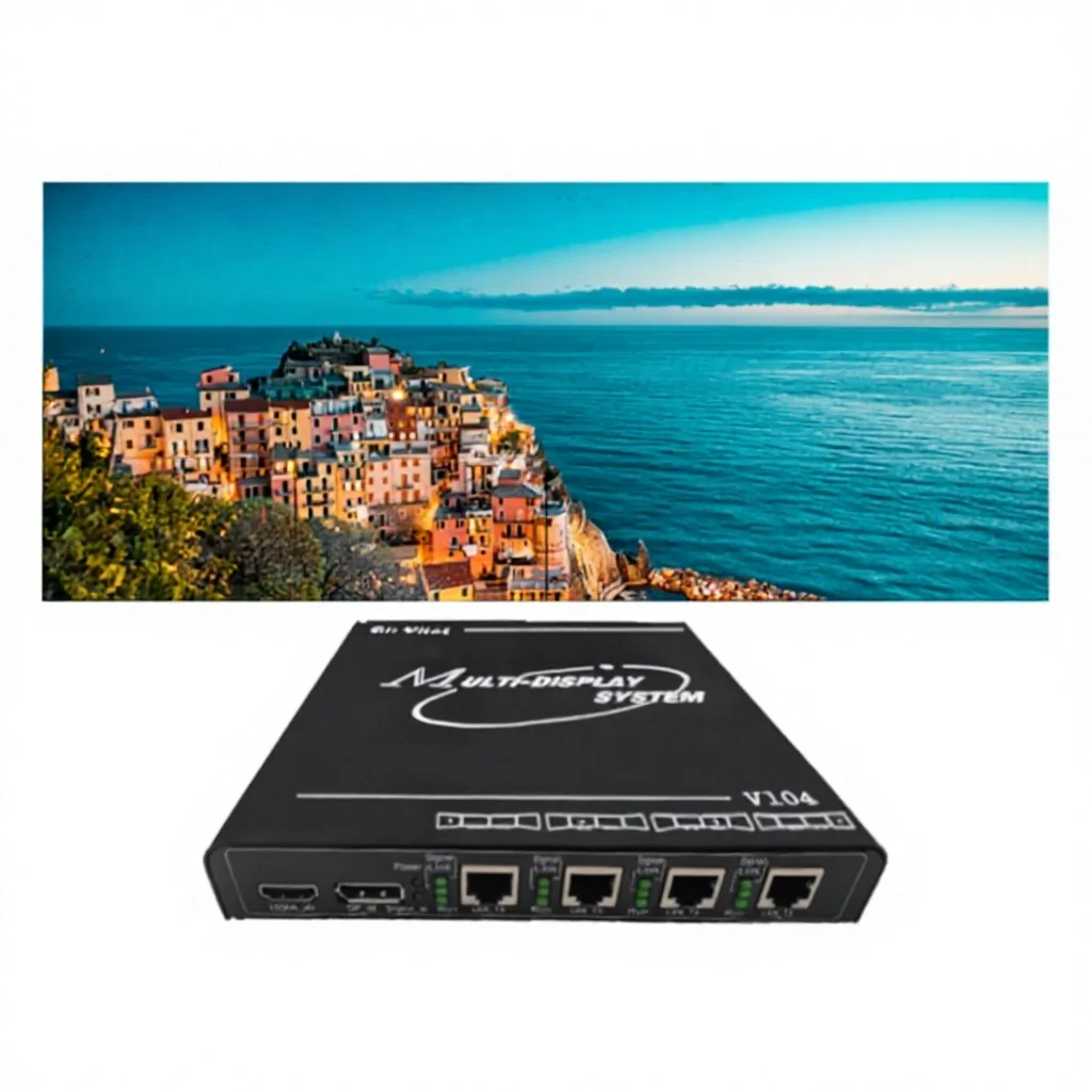 1 in 4 Out Versatile Applications 4K60 Multi-Screen Expander 1x2 1x3 1x4 Video Wall Controller 2x2 2x4 3x4 4x4 Image Processor