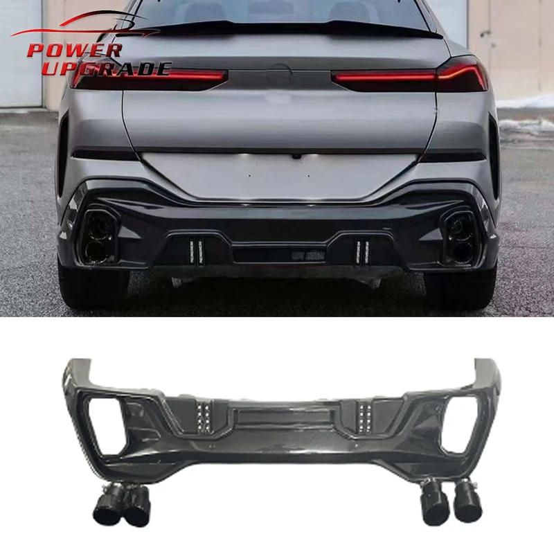 

LD Style Rear Diffuser Rear Bumper Carbon Fiber Car Body Kit For BMW X6 G06 Bodykit