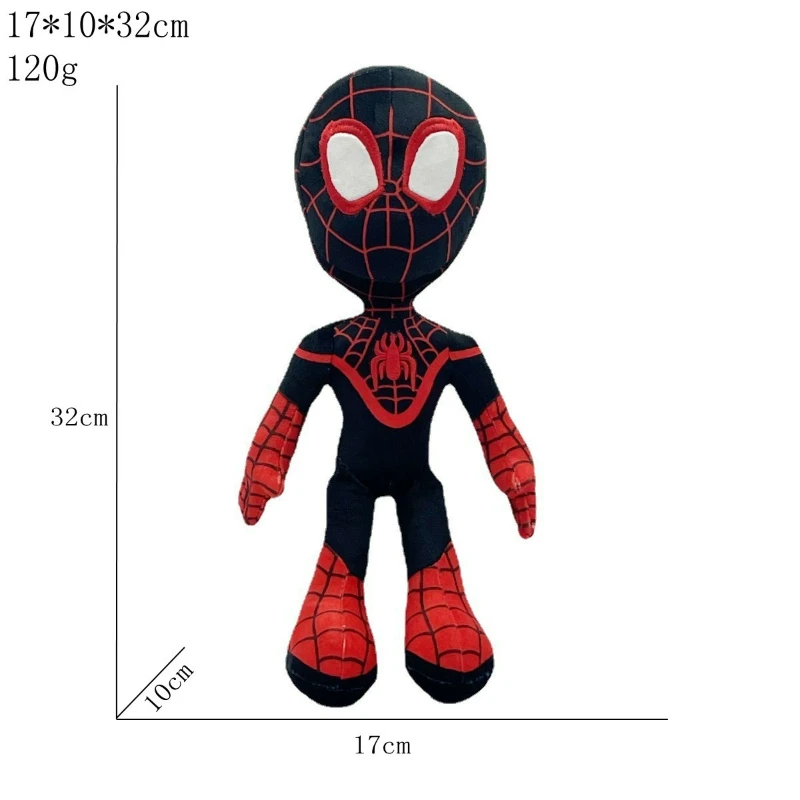 20-32cm Man Spidermaned Plush Toys Movie Dolls Marvel Avengers Soft Stuffed Hero Captain America Iron Christmas Gifts for Kids