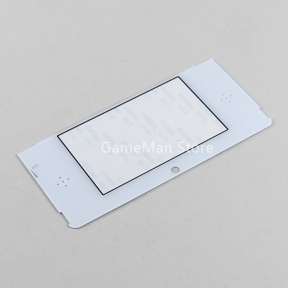 2 unids/lote reemplazo de cubierta de lente de marco de pantalla LCD frontal superior de plástico blanco negro para 3DS