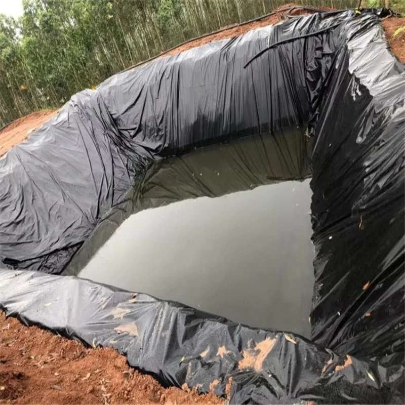 Custom HDPE Geomembrane Pond Liner for Fish Farm Reservoir Canal Landfill Mining and Waterproof Construction Projects