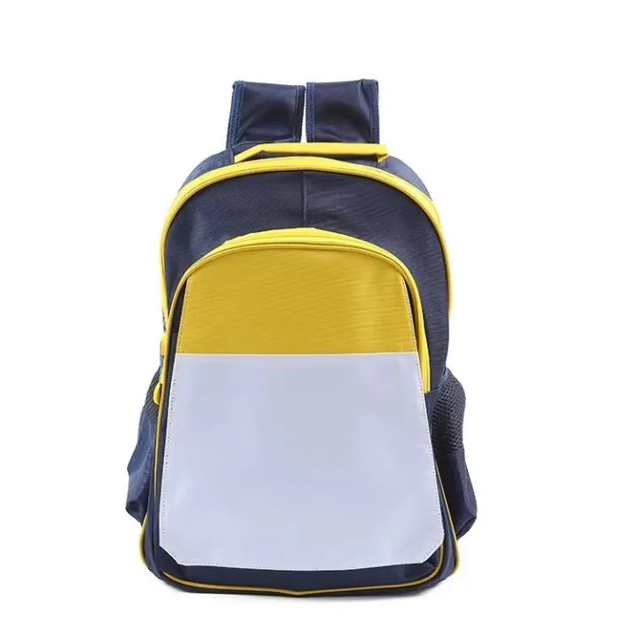 Modern Sublimation Blank Back-To-School Season Gift Backpack Primary School Students Polyester Zipper Closure Heat Transfer DIY