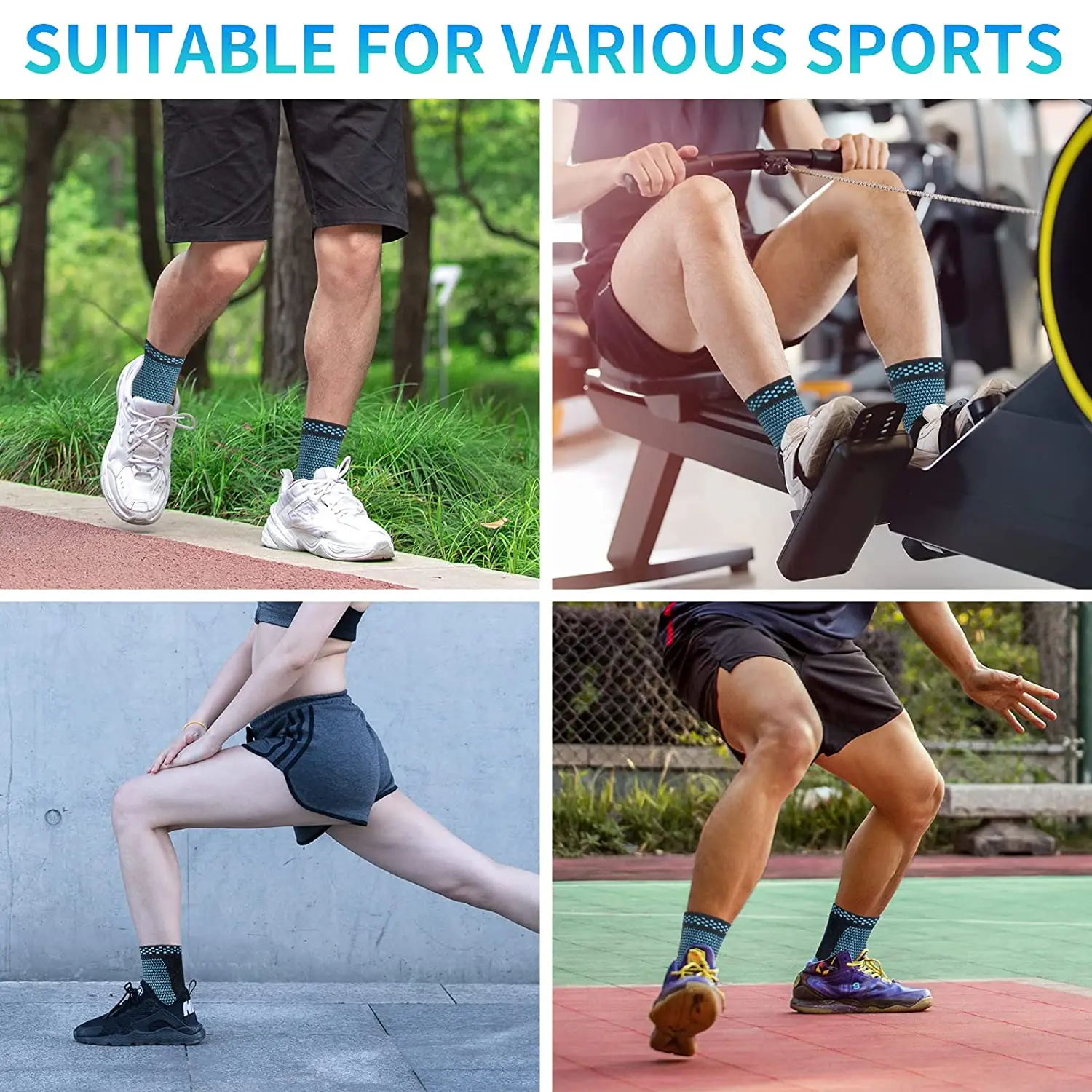 1PCS 3D Compression Nylon Ankle Support Protector Football Basketball Ankle Brace Protective tobillera deportiva