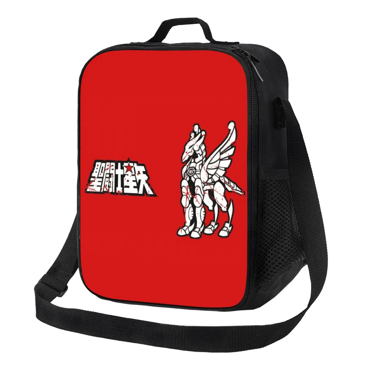 Knights Of The Zodiac Saint Seiya Pegasus Thermal Insulated Lunch Bag Resuable Lunch Tote for Camping Travel Bento Food Box