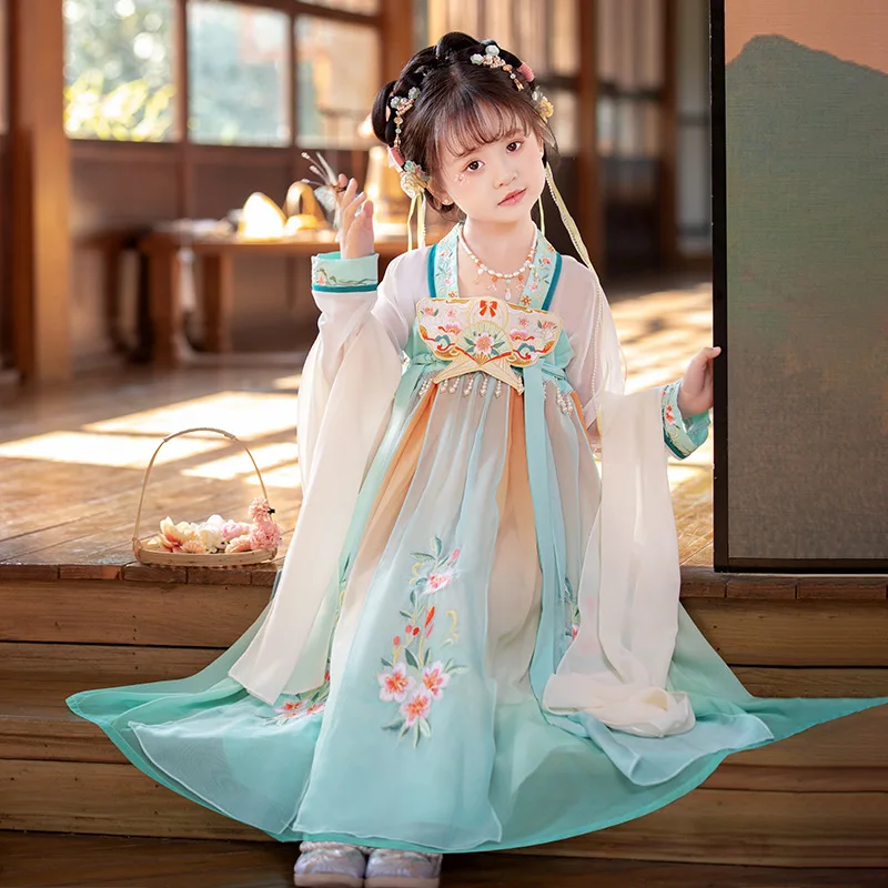 

New Pattern Kids 2023 Girls Dress Spring and summer styles Girls' Hanfu Children's Clothing Princess dress for Girls Costume