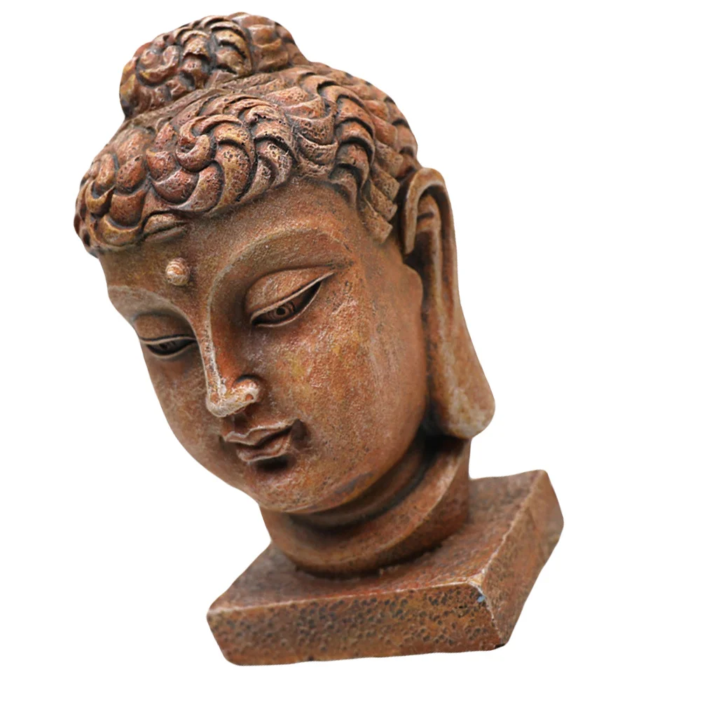 

Aquarium Decoration Buddha Statue Resin Craft Fish Tank Ornament Simulation Scene for Saltwater Freshwater Tanks No Maintenance