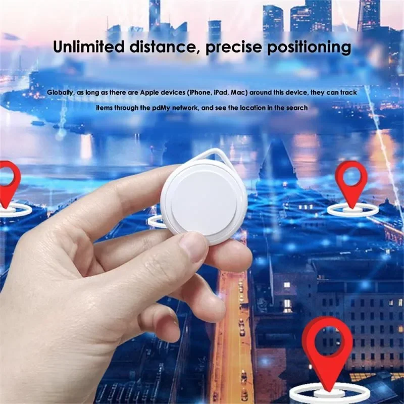 Mini rastreador GPS con etiqueta inteligente, dispositivo antipérdida, rastreador de bolsas para mascotas y niños, seguimiento de billetera para IOS, Find My APP, localizador inteligente, accesorio