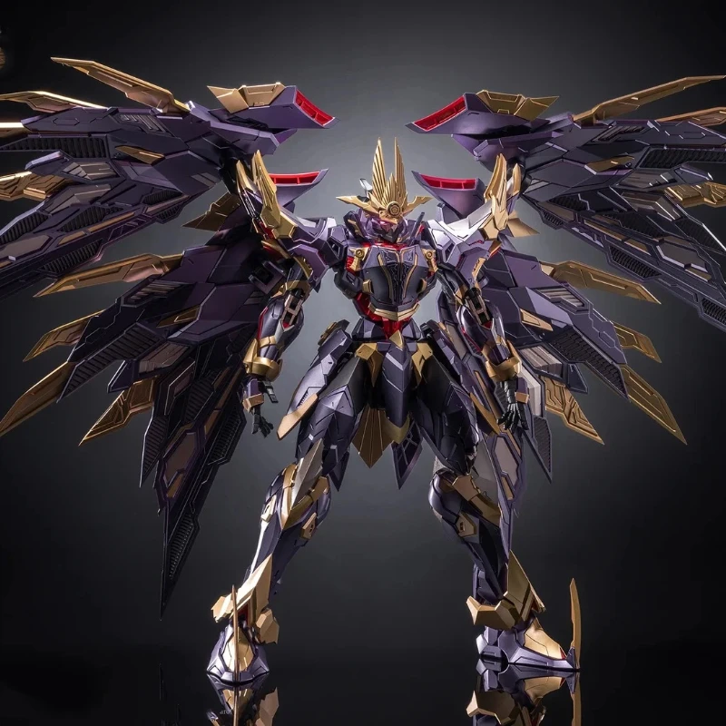 

Fire General 1/100 Oda Nobunaga Alloy Finished Mecha Action Figures Luminous Samurai Style Mecha Toy With Base Ornament Boy Gift