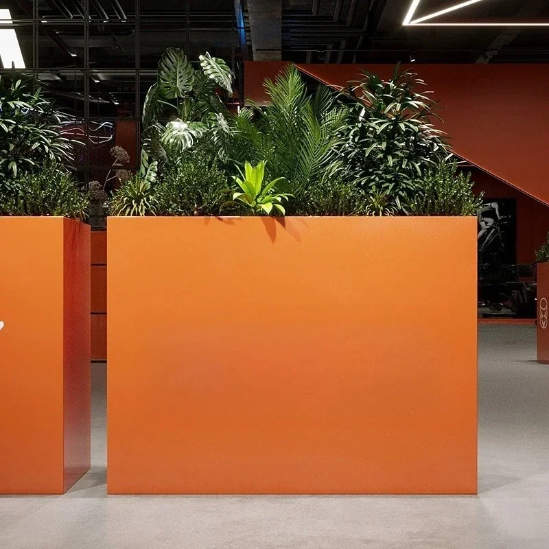 Flower box combination Sales department Indoor and outdoor dual-purpose commercial street fence partition flower slot flower bed