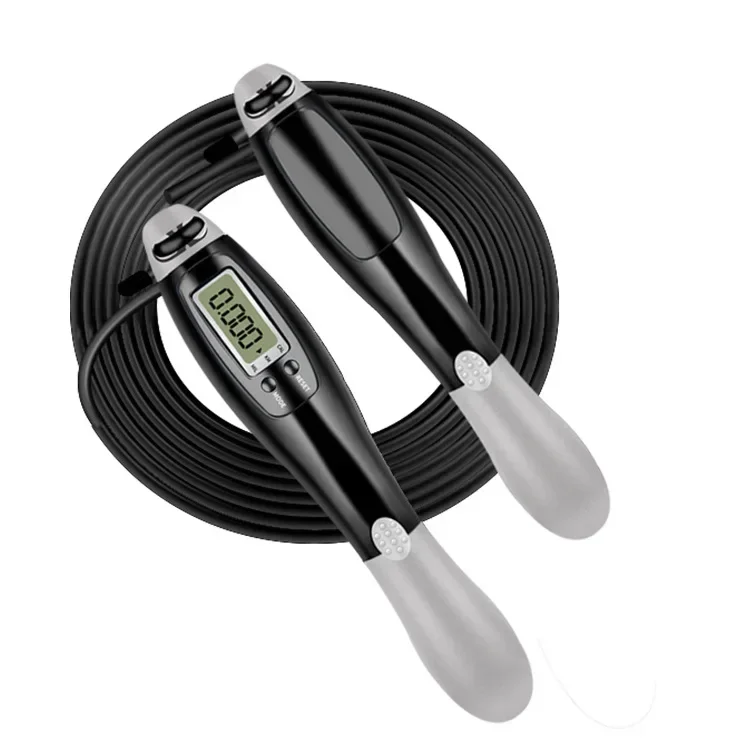 Cordless Electronic Skipping Rope Gym Fitness Skipping Rope Smart Skipping Rope with LCD Screen Counting Speed Jumping