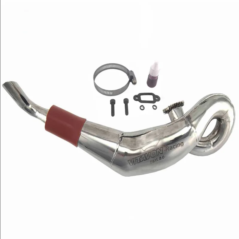 VITAVON أنبوب عادم من الفولاذ المقاوم للصدأ عالي الأداء أنبوب عادم RC لغاز Losi DBXL 2.0