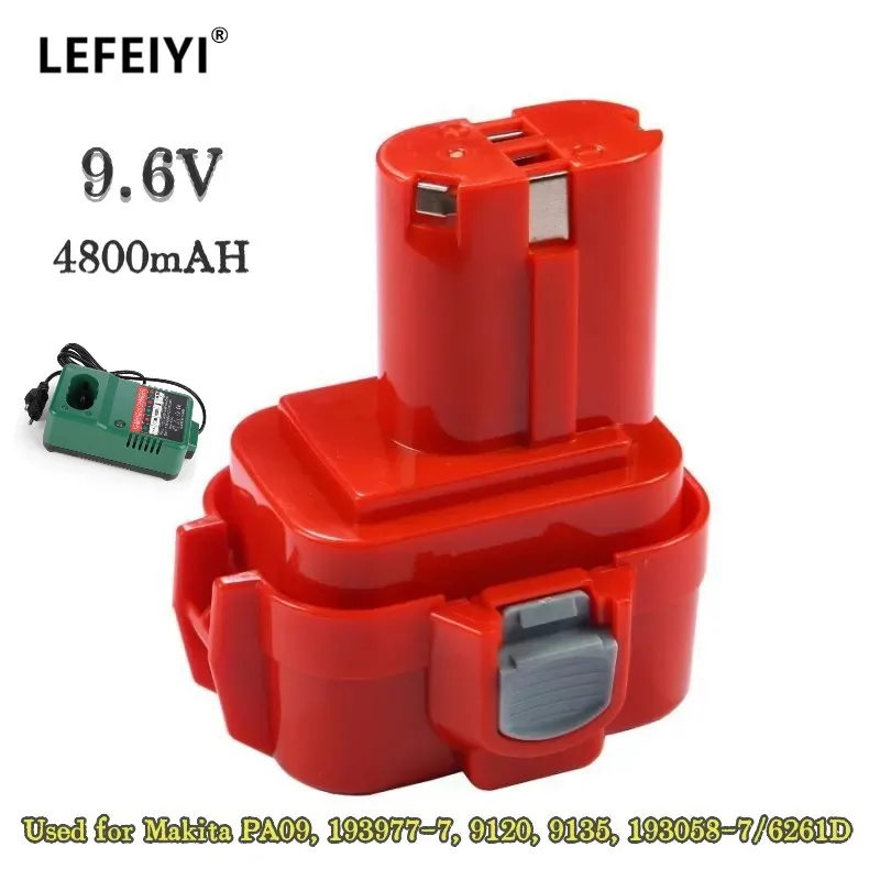 Screwdriver Battery for Makita 9.6V/9100/9120 6261D 6261DWPE 6260D 6226D 6200, 6207D 6500 6222D 6260DWPE - battery