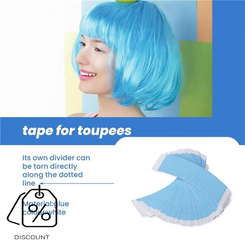 A83G-36Pc/Lot Strong Fixed Wig Double Tape Wig Adhesive Extended Hair Strip Waterproof For Toupee Lace Wig With Slitting Line