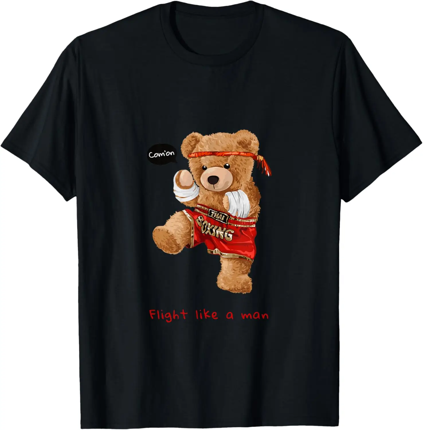 

Fashion style - Cool Teddy Bear Man Boxing Fight Style Illustration Graphic T-Shirt
