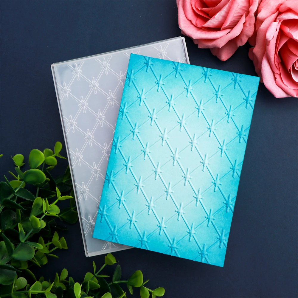 Neue rechteckige 3D-geprägte Ordner-Scrapbook-Werkzeuge, Formmaterialien, DIY-Bastelbedarf, Album zum Album, dekorativer Kartenhintergrund