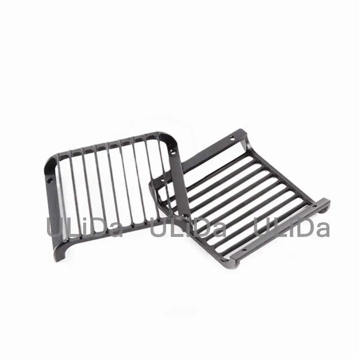 2Pcs 1:10 Front Guard Headlight Grille Toy Aluminium Alloy Light RC Car Parts Protective Crawler Simulation Replacement For TRX4