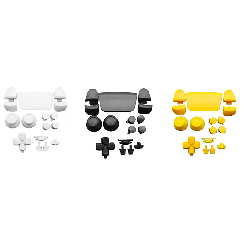 1Set Full Buttons For Playstation 5 3.0 Thumb Sticks Joystick Cap L1 R1 L2 R2 D-Pad For PS5 V3 Controller A