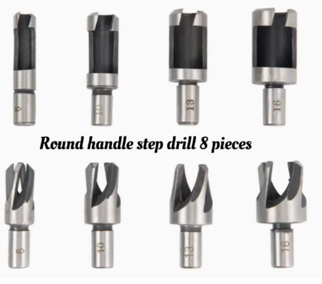 

8 round handle barrel/claw corker woodworking hole opener reamer drill removal tool Cutting tool set