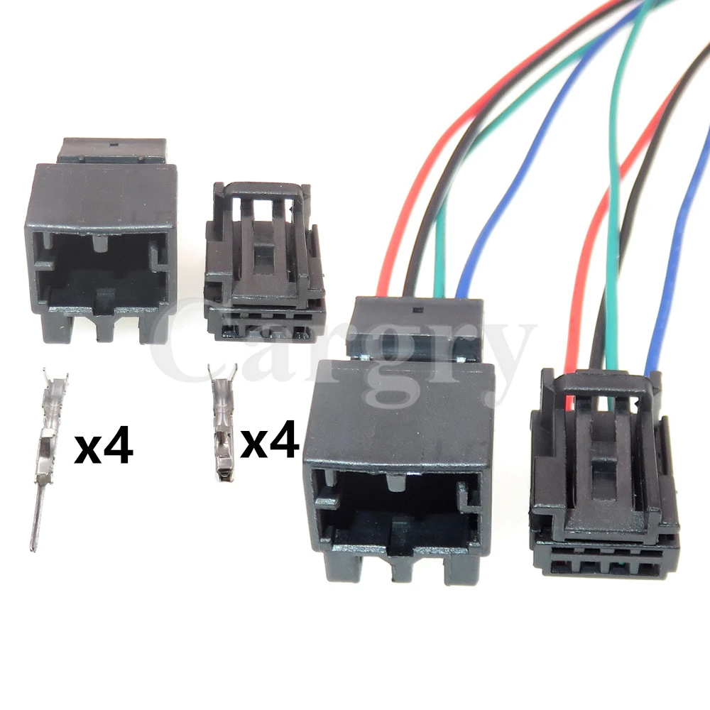 1 Set 4P 8K0973754 8K0972994 1670988-1 AC Assembly Auto Lamp Wiring Socket Car Central Locking Male Female Docking Connector