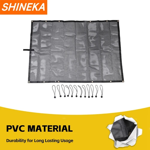 Imagen 2 del producto SHINEKA-parasol para techo de coche, cubierta de malla de aislamiento térmico, protección contra rayos UV, accesorios para Jeep Wrangler TJ 1996-2006