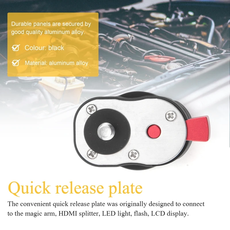 لوحة المراقبة الميدانية سريعة الإصدار لشاشات الكريستال السائل الذراع السحري مصباح ليد كاميرا الفيديو مع فتحة لولبية 1/4 بوصة