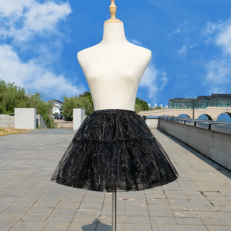 Girl tutu Skirt Ruffled underskirt 4-Layers Soft gauze rock Fluffy Bubbl short skirt Crinoline petticoat ladies Mini Skirts