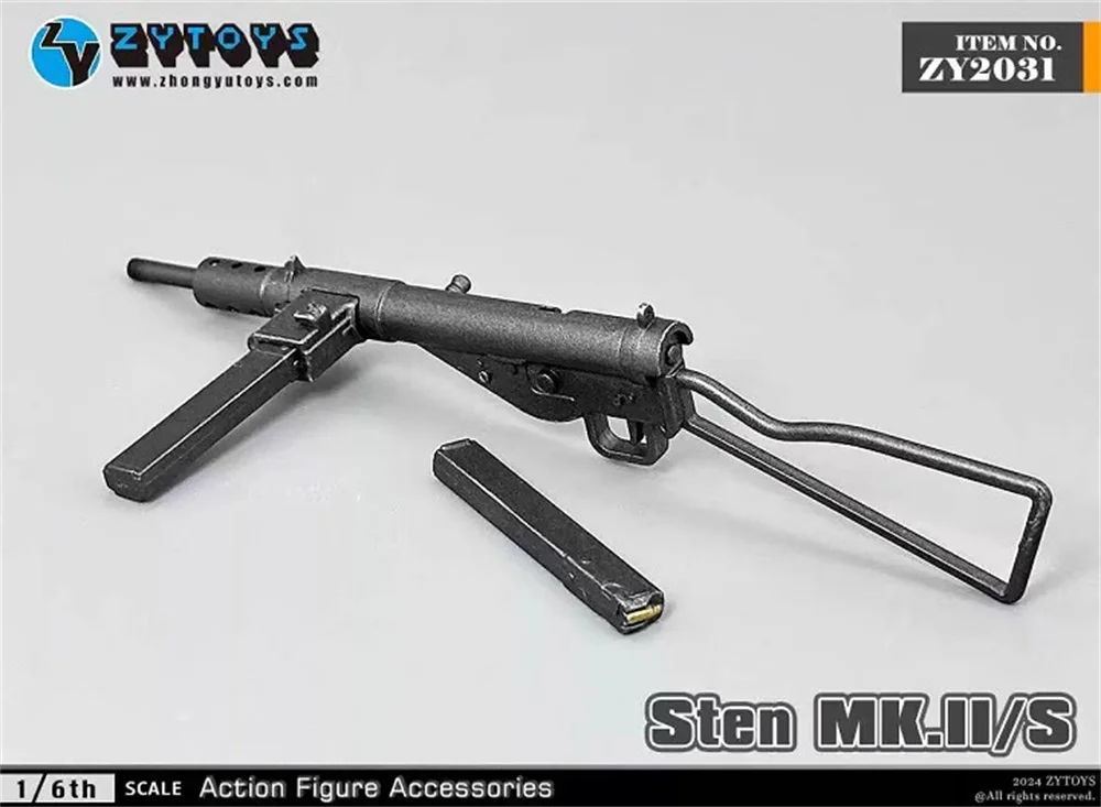 1/6th WWII Series Mini Toys arma modello STEN materiale in PVC circa 12CM non reale non può essere sparato per Action Figure da 12 "raccogliere fai da te