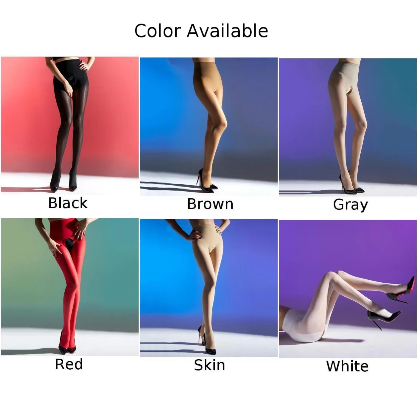 All Season Legging For Women Ballet Comfortable Fit Black Open Crotch Sexy Style Solid Pattern All Season Wear