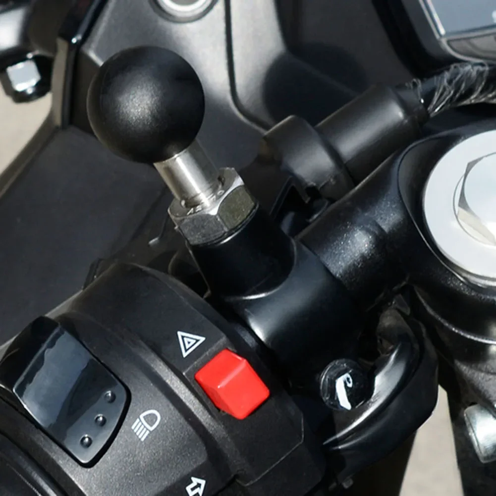 

25 мм M8 M10x1,25 крепления с наружной резьбой, зеркальное сиденье, шаровая головка, винт M10 M8, базовый болт руля мотоцикла для крепления мотоцикла