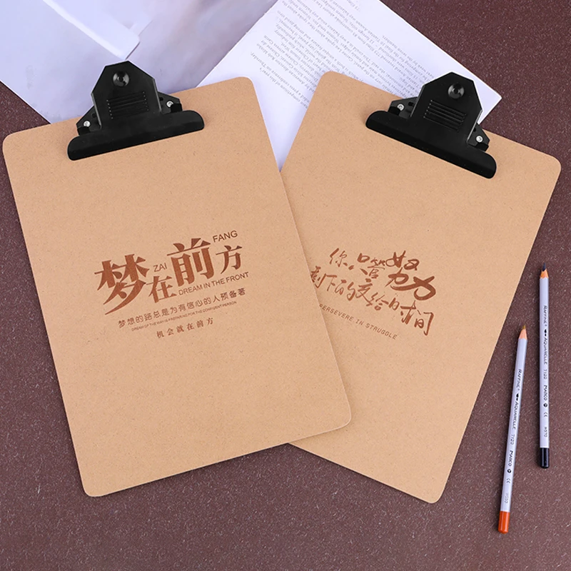 A4 Fiberboard Writing Clipboard High-Quality Writing Board Durable Clip Board with Fiberglass Base for Writing, Drawing